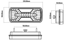 Obrázek k výrobku 129729 - Zadní LED světlo X-SPIDER 1 L2425