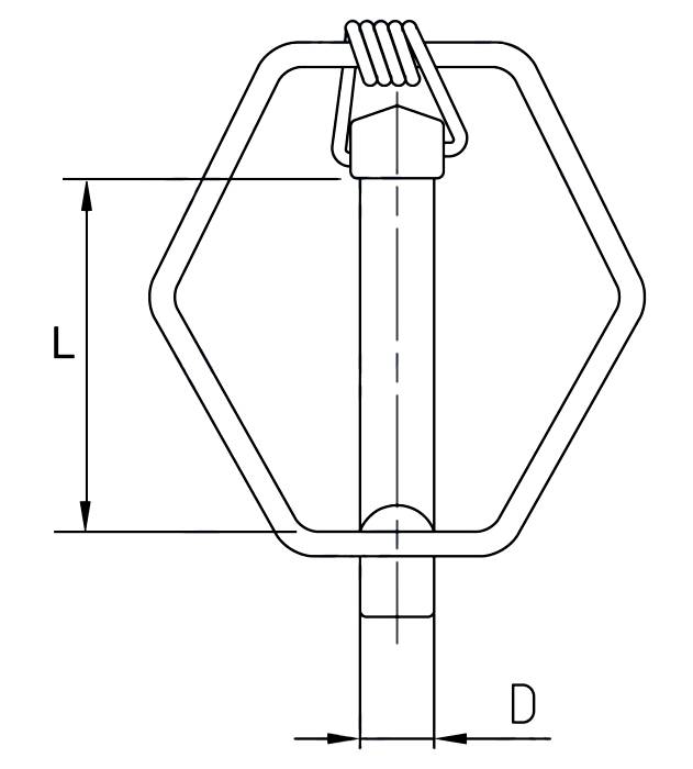 Obrázek k výrobku 25998 - zajišťovací kolík 8,5 mm
