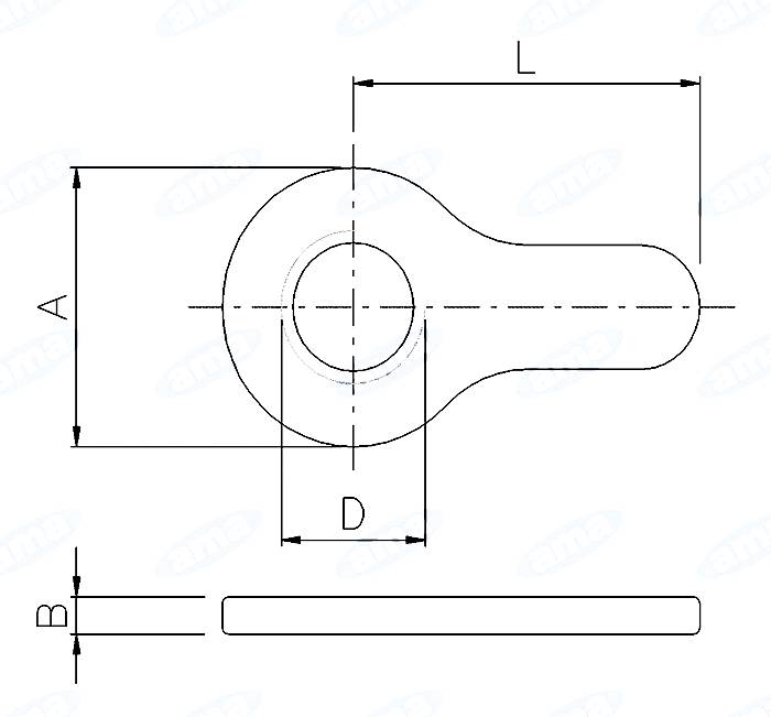 Obrázek k výrobku 0 - Zajišťovací matice třetího bodu 30x3,5