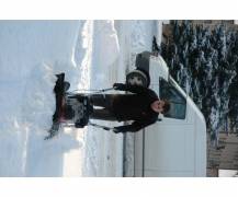 Zametací kartáč Limpar 102 ve sněhu