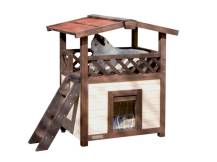 Obrázek k výrobku 126023 - Zateplená bouda pro kočky KERBL 81529 4-SEASON DELUXE, 88x57x77cm