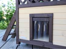 Obrázek k výrobku 126023 - Zateplená bouda pro kočky KERBL 81529 4-SEASON DELUXE, 88x57x77cm