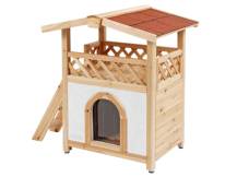 Obrázek k výrobku 126024 - Zateplená bouda pro kočky KERBL 82660 TYROL ALPIN, 88x57x77cm