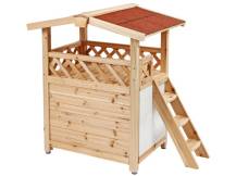 Obrázek k výrobku 126024 - Zateplená bouda pro kočky KERBL 82660 TYROL ALPIN, 88x57x77cm